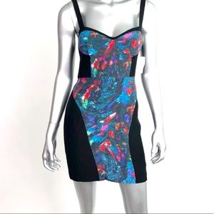 Rebecca Minkoff Silk Colorblock BodyCon Dress 2